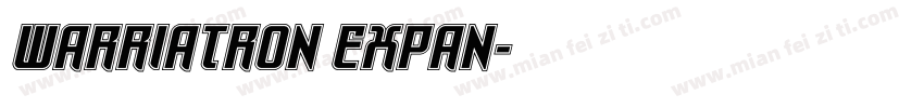 warriatron Expan字体转换